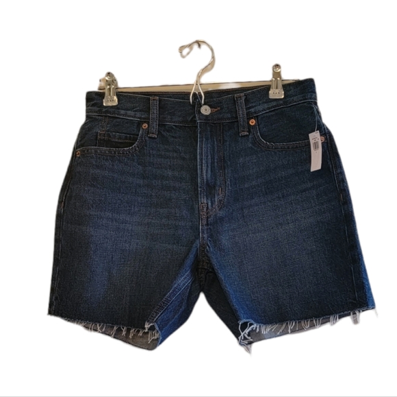 Old Navy Pants - Blue Old Navy Women's High-Waist Straight Cut Off Jean Shorts